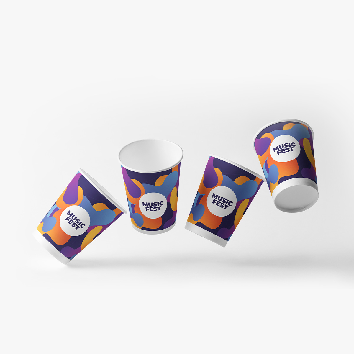 Pahare carton personalizabile – 8 oz - imagine 4